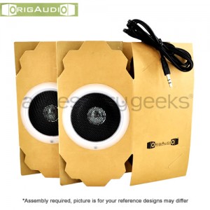OrigAudio recycled cardboard speakers - not put together yet